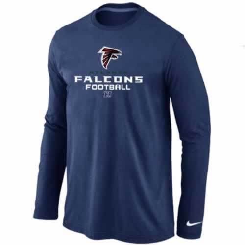 Nike Atlanta Falcons dark blue Critical Victory Long Sleeve NFL T-Shirt Cheap
