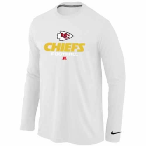 Nike Kansas City Chiefs white Critical Victory Long Sleeve NFL T-Shirt Cheap