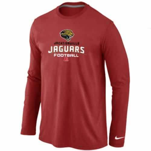 Nike Jacksonville Jaguars red Critical Victory Long Sleeve NFL T-Shirt Cheap