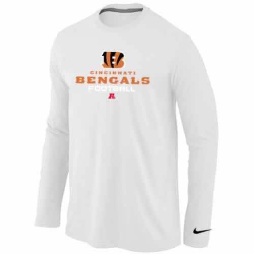 Nike Cincinnati Bengals white Critical Victory Long Sleeve NFL T-Shirt Cheap