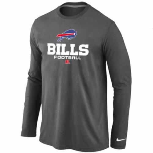 Nike Buffalo Bills dark grey Critical Victory Long Sleeve NFL T-Shirt Cheap