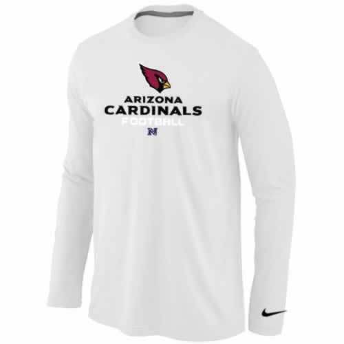 Nike Arizona Cardinals white Critical Victory Long Sleeve NFL T-Shirt Cheap
