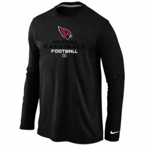 Nike Arizona Cardinals black Critical Victory Long Sleeve NFL T-Shirt Cheap