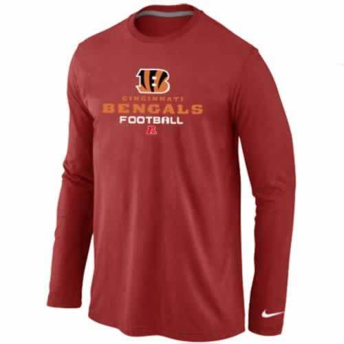 Nike Cincinnati Bengals red Critical Victory Long Sleeve NFL T-Shirt Cheap