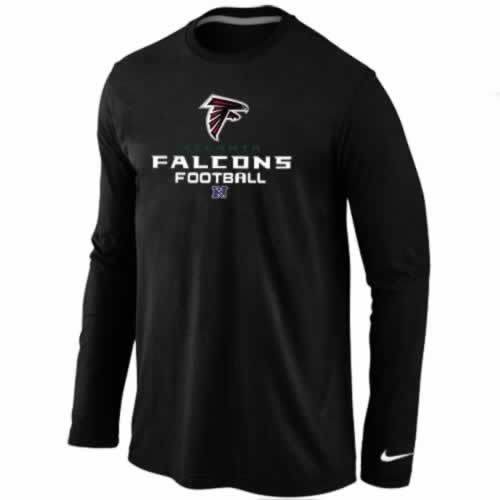 Nike Atlanta Falcons black Critical Victory Long Sleeve NFL T-Shirt Cheap