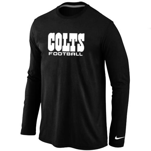 Nike Indianapolis Colts Logo Long Sleeve T-Shirt Black Cheap