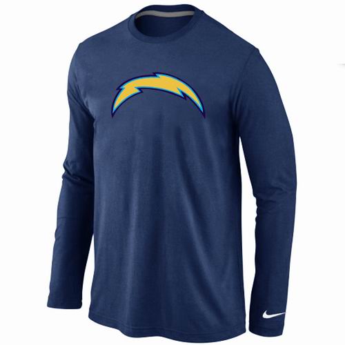 Nike San Diego Charger Logo Long Sleeve Dark Blue NFL T-Shirt Cheap