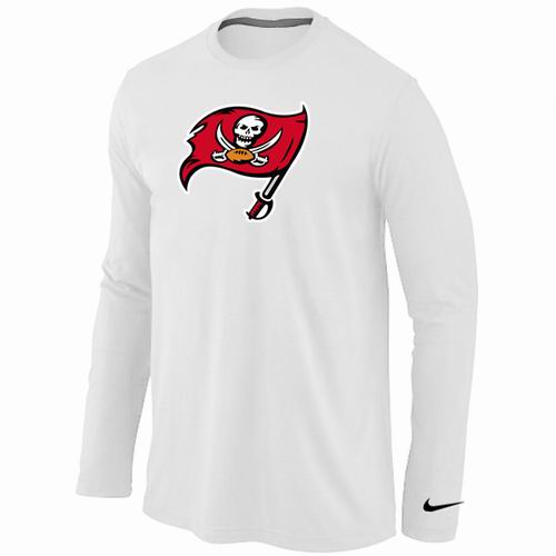 Nike Tampa Bay Buccaneers Logo Long Sleeve White NFL T-Shirt Cheap