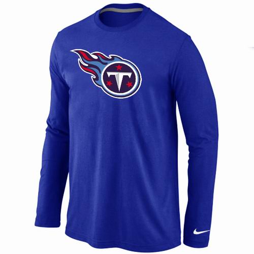 Nike Tennessee Titans Logo Long Sleeve Blue NFL T-Shirt Cheap