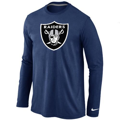 Nike Oakland Raiders Logo Long Sleeve T-Shirt D Cheap