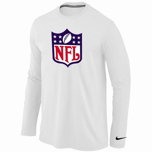 Nike NFL Logo Long Sleeve White NFL T-Shirt Cheap