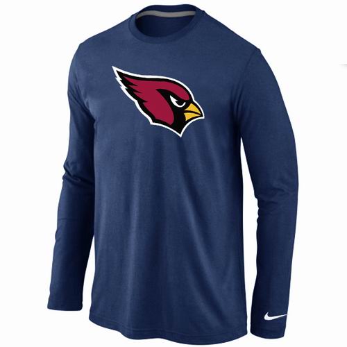 Nike Arizona Cardinals Logo Long Sleeve Dark Blue NFL T-Shirt Cheap