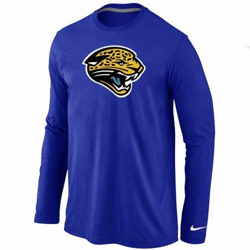 Nike Jacksonville Jaguars Logo Long Sleeve Blue NFL T-Shirt Cheap