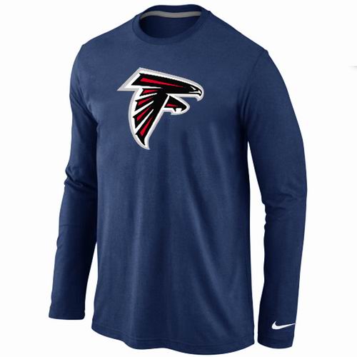 Nike Atlanta Falcons Logo Long Sleeve Dark Blue NFL T-Shirt Cheap