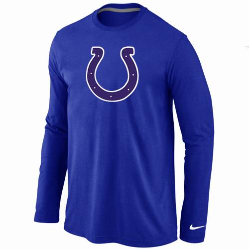 Nike Indianapolis Colts Logo Long Sleeve Blue NFL T-Shirt Cheap