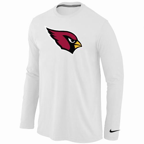 Nike Arizona Cardinals Logo Long Sleeve White NFL T-Shirt Cheap