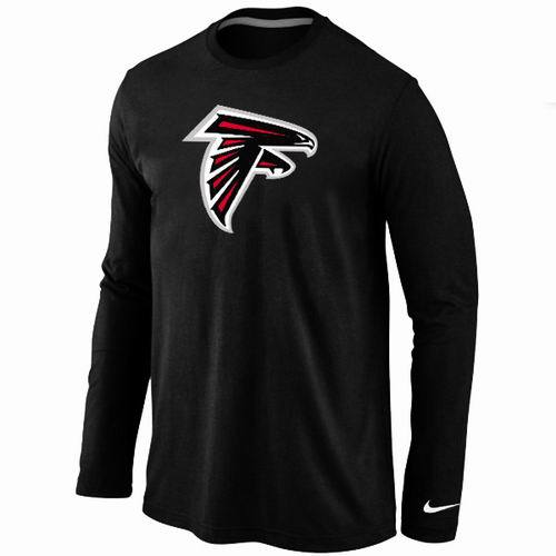 Nike Atlanta Falcons Logo Black Long Sleeve NFL T Shirt Cheap