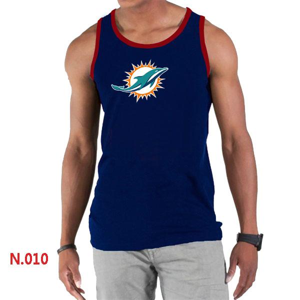 Nike NFL Miami Dolphins Sideline Legend Authentic Logo men Tank Top D.Blue Cheap