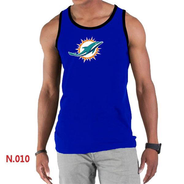 Nike NFL Miami Dolphins Sideline Legend Authentic Logo men Tank Top Blue Cheap