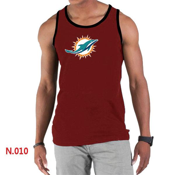 Nike NFL Miami Dolphins Sideline Legend Authentic Logo men Tank Top Red Cheap