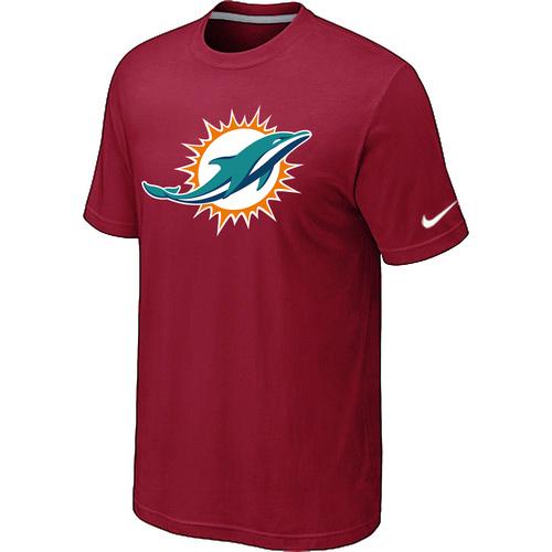 Miami Dolphins Sideline Legend logo T-Shirt Red Cheap