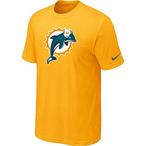 Miami Dolphins Sideline Legend Authentic Logo Dri-FIT T-Shirt Yellow Cheap