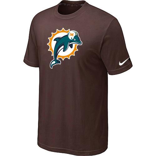 Miami Dolphins Sideline Legend Authentic Logo Dri-FIT T-Shirt Brown Cheap