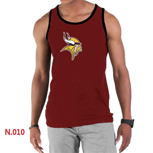 Nike NFL Minnesota Vikings Sideline Legend Authentic Logo men Tank Top Red Cheap