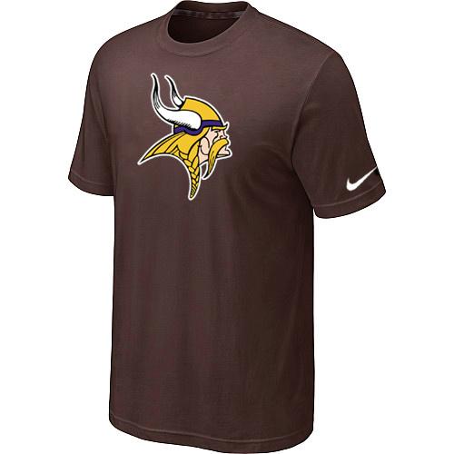 Minnesota Vikings Sideline Legend Authentic Logo Dri-FIT T-Shirt Brown Cheap