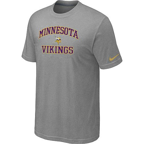 Minnesota Vikings Heart & Soul Light grey T-Shirt Cheap