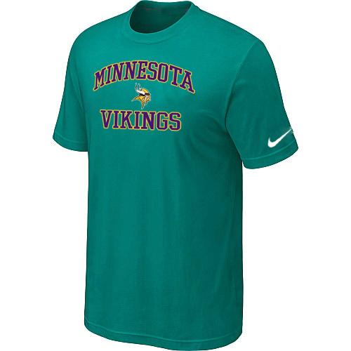 Minnesota Vikings Heart & Soul Green T-Shirt Cheap