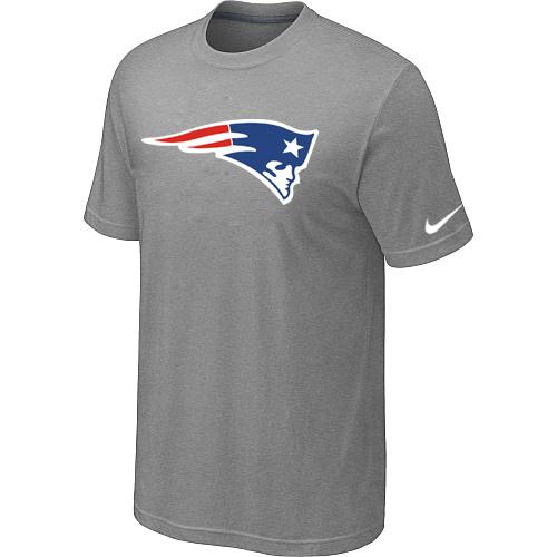 Nike New England Patriots Sideline Legend Authentic Logo Dri-FIT Light grey NFL T-Shirt Cheap