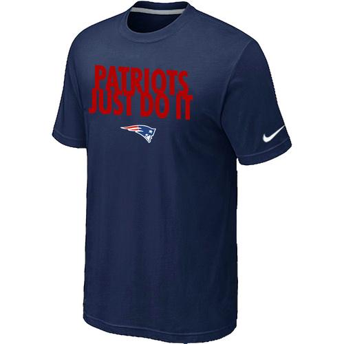 Nike New England Patriots Just Do It D.Blue NFL T-Shirt Cheap