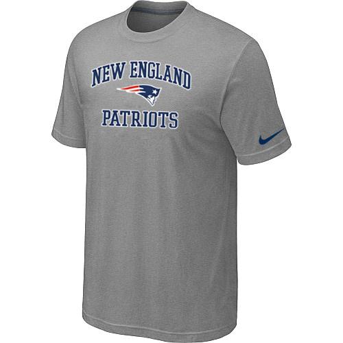New England Patriots Heart & Soul Light grey T-Shirt Cheap