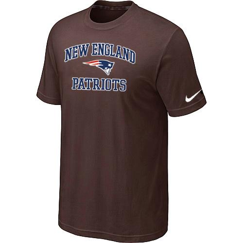 New England Patriots Heart & Soul Brown T-Shirt Cheap