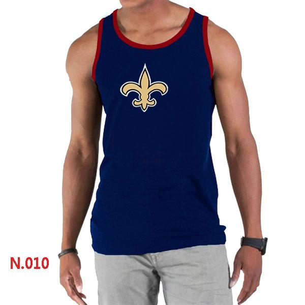 Nike NFL New Orleans Saints Sideline Legend Authentic Logo men Tank Top D.Blue Cheap