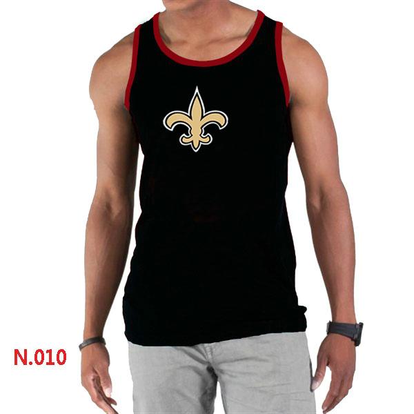 Nike NFL New Orleans Saints Sideline Legend Authentic Logo men Tank Top Black Cheap