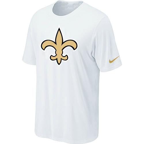 New Orleans Saints Sideline Legend Authentic Logo Dri-FIT T-Shirt White Cheap