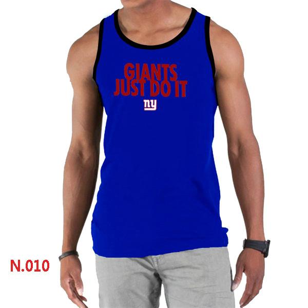 Nike NFL New York Giants Sideline Legend Authentic Logo men Tank Top Blue 3 Cheap