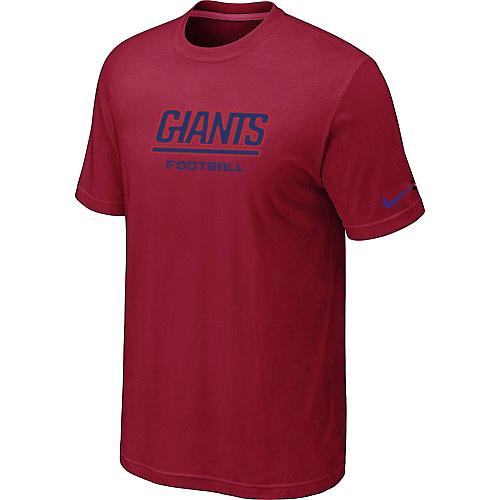 Nike New York Giants Sideline Legend Authentic Font Red NFL T-Shirt Cheap