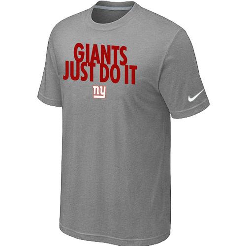 Nike New York Giants Just Do It L.Grey NFL T-Shirt Cheap