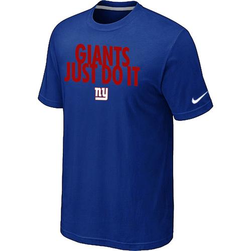 Nike New York Giants Just Do It Blue NFL T-Shirt Cheap