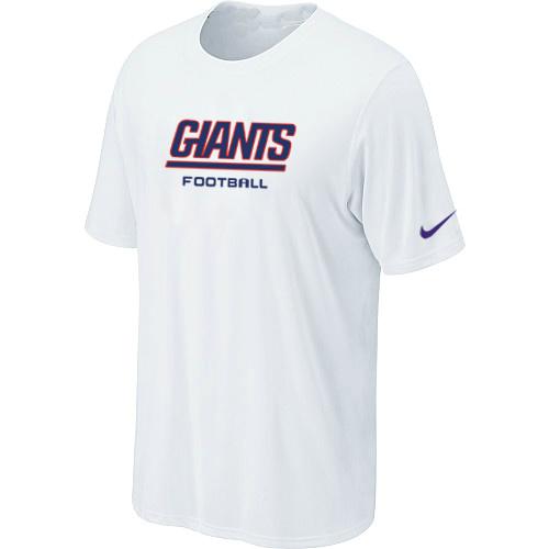 Nike New York Giants Sideline Legend Authentic Font Dri-FIT T-Shirt White Cheap