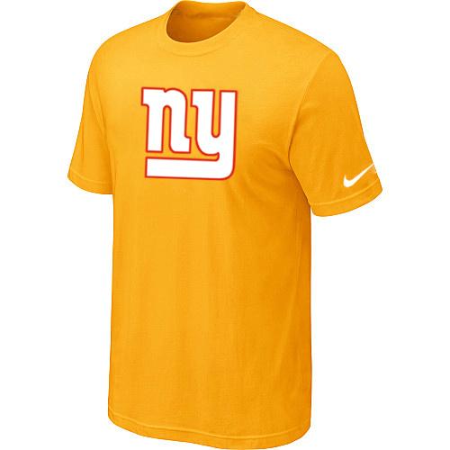 New York Giants Sideline Legend Authentic Logo Dri-FIT T-Shirt Yellow Cheap