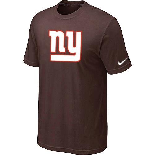 New York Giants Sideline Legend Authentic Logo Dri-FIT T-Shirt Brown Cheap