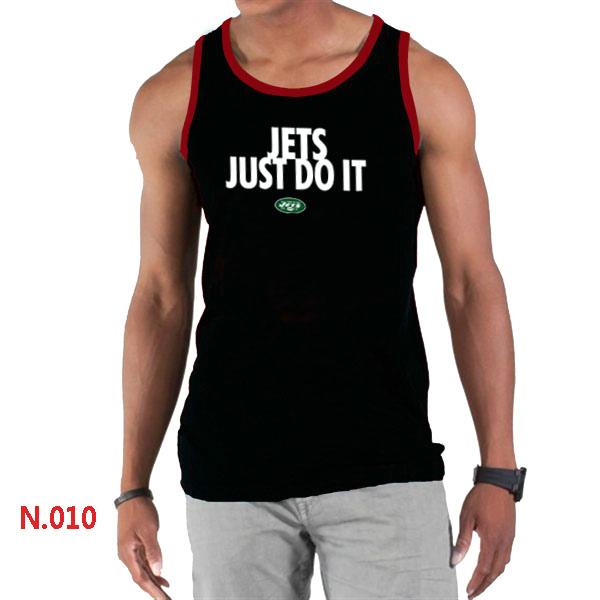Nike NFL New York Jets Sideline Legend Authentic Logo men Tank Top Black 2 Cheap