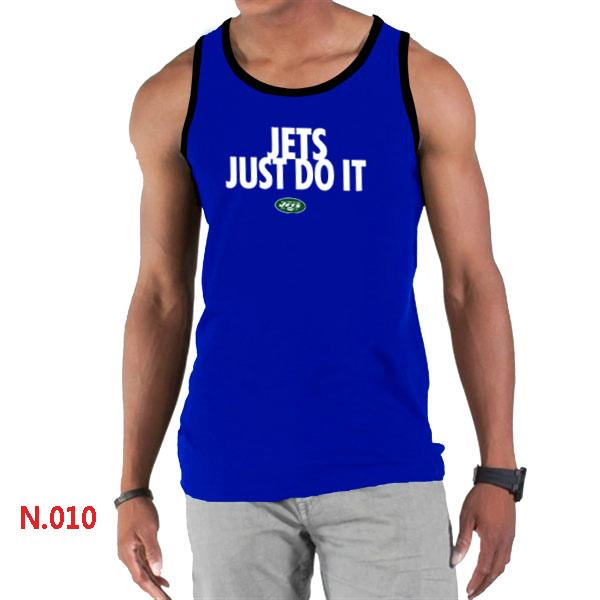 Nike NFL New York Jets Sideline Legend Authentic Logo men Tank Top Blue 2 Cheap