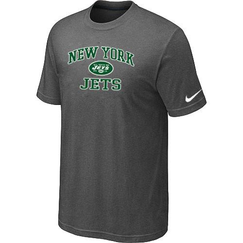 New York Jets Heart & Soul Dark grey T-Shirt Cheap
