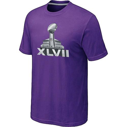Nike Super Bowl XLVII Logo Purple NFL T-Shirt Cheap