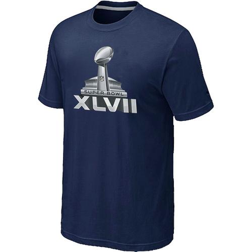 Nike Super Bowl XLVII Logo D.Blue NFL T-Shirt Cheap